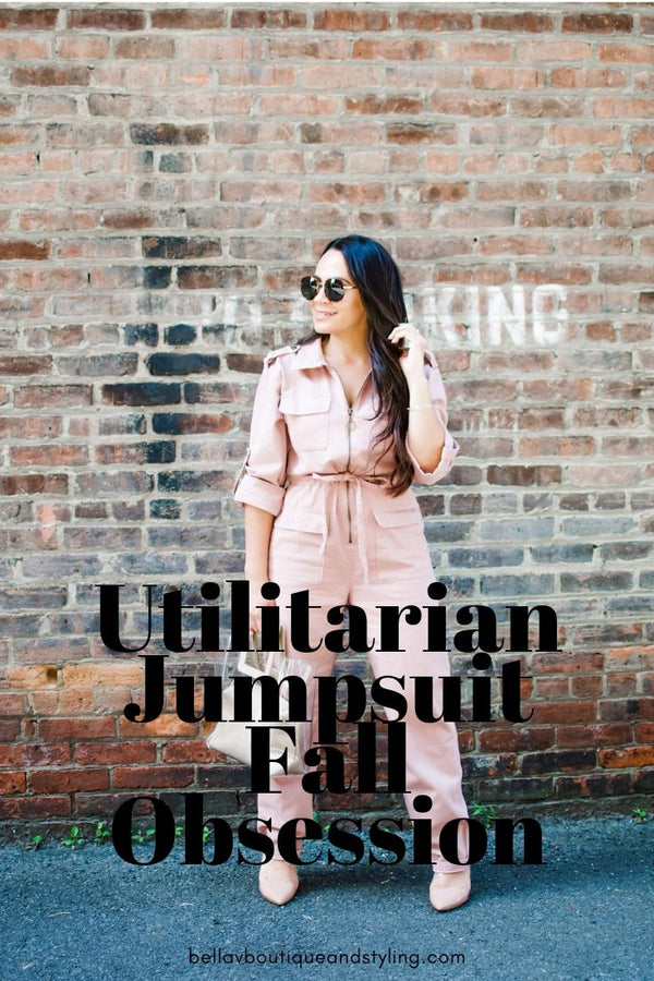 Utilitarian Jumpsuit Fall Obsession - Bella V Boutique