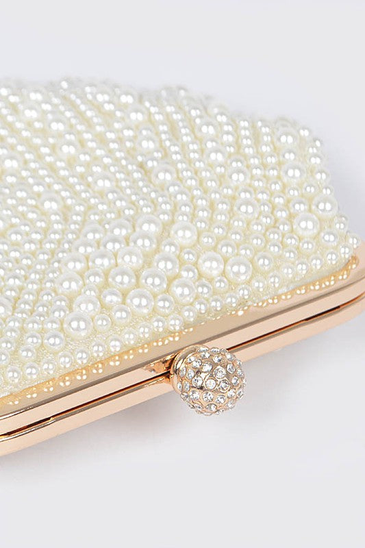 Pearl Rhinestones Clutch – MODChic Couture LLC