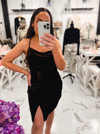 Stretchy Velvet Dresses