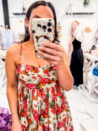 Floral Baby Doll Dress Bump Friendly