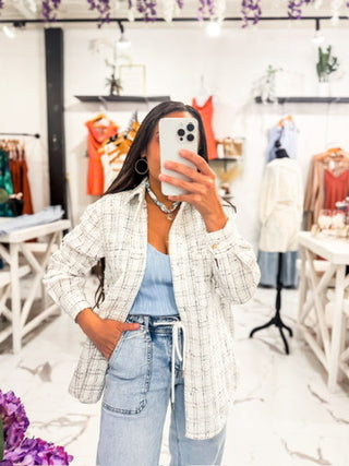 How to Style a Tweed Shacket for Fall