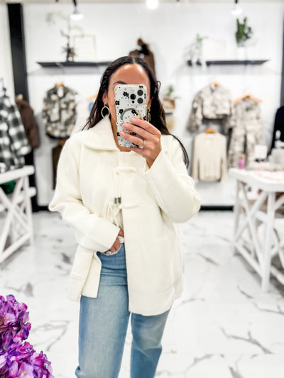 Bella V Boutique No Other Love Sweater Jacket (Cream)