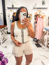 Easy Does It Linen Shorts (Sand)