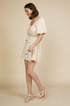 Summer Soirée Paper Bag Shorts (Mango Sorbet)