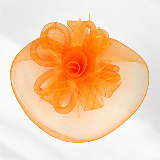 Travers Stakes Fascinator (Orange)