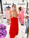 Frnch Crochet Red Skirt