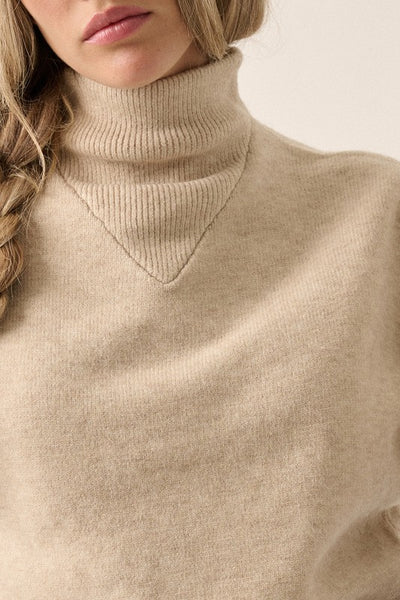 At The Bonfire Colorblock Sweater (Oatmeal)