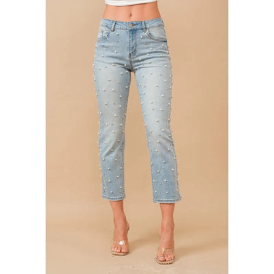 Heavenly Made Pearl Jeans (Medium Wash)