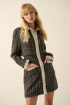 High Standards Tweed Dress (Black)