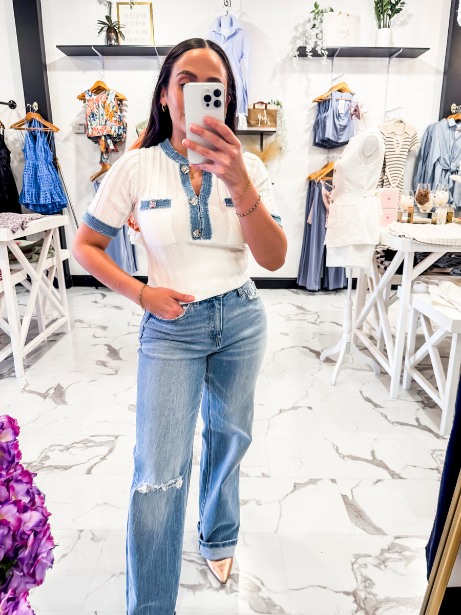 Time Well Spent High Rise Jeans (Medium Wash)