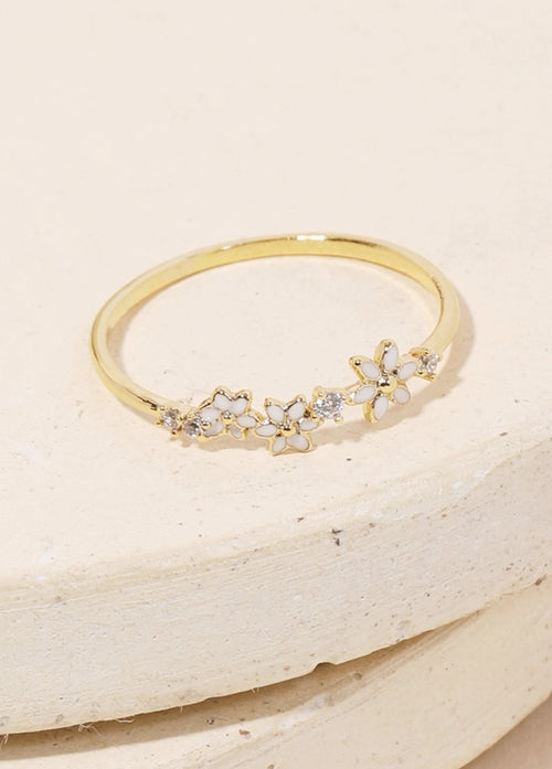 Adia Flower Ring (Gold)