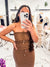 Weekend in Tulum Crochet Top (Pecan)