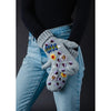 Holly Embroidered Mittens (Gray)