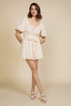 Summer Soirée Paper Bag Shorts (Mango Sorbet)