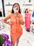 Clubhouse Chic Flare Vest Orange