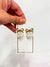 Arabella Bow Drop Earrings (Gold)