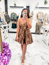 Good Luck Metallic Dress (Bronze)