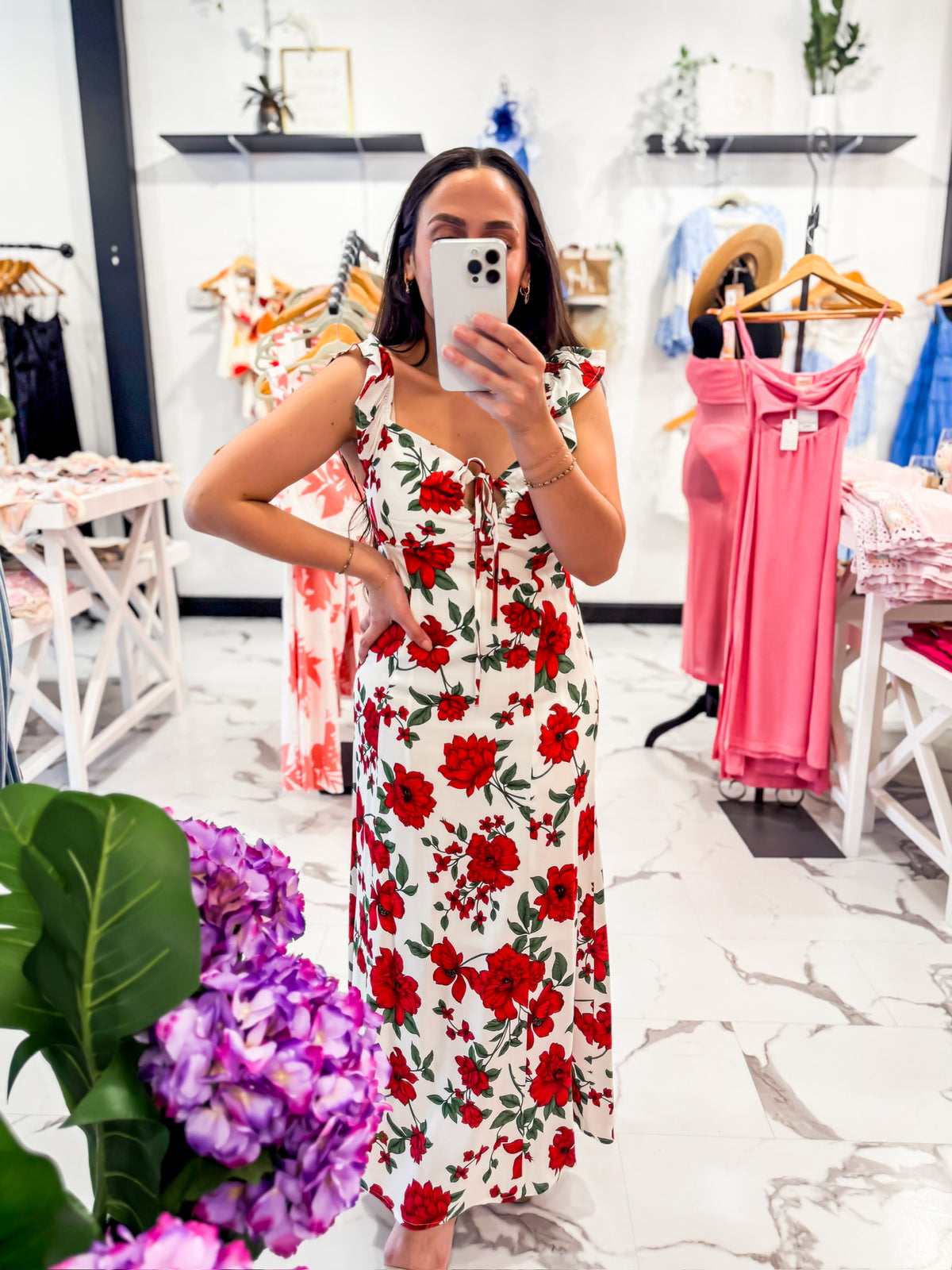 Bold Bet Floral Print Dress