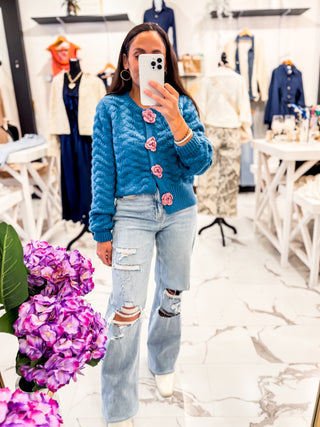 You’ll Be Alright Cardigan (Blue)