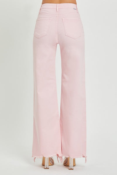 Lana High Rise Wide Legs (Light Pink)