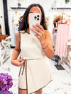 Chai & Linen Skort Set Natural