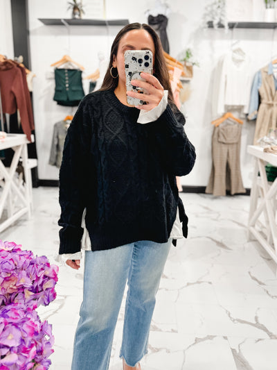 How To Style An Oversize Sweater with Flare Jeans