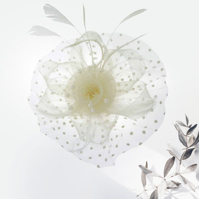 Paddock Suite Fascinator (Ivory)