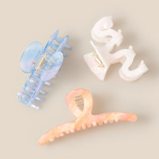 Watercolor Variety Hair Claw Set