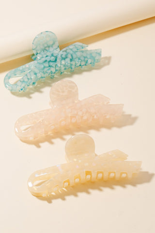 Sea Stone Hair Claw Set