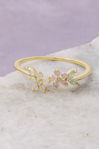 Blythe Flower Cluster Ring (Gold)