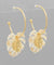 Kaia Printed Hoops Earrings (White)