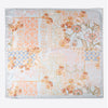 Azalea Floral Silk Scarf (Aqua)