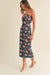The Saratogian Floral Dress (Navy)