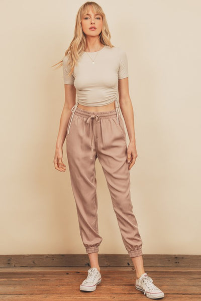 Easy Weekends Joggers (Pale Rose)