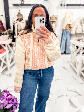 Staying In Tonight Knit Sweater Oatmeal