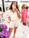 Oversize Cream Lounge Summer Set