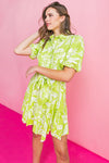 Classy Meets Trend Dress (Lime)