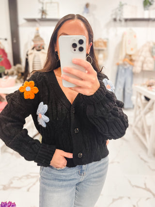 How to Style a Floral Cardigan In Winter 