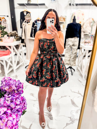 Worth Waiting For Mini Dress Black/Red
