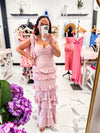 Ruffle Tiered Matching Crop Top & Skirt Set