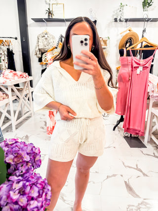 Stretchy Crochet Summer Knit Shorts