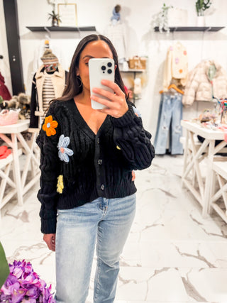 It’s Cold Outside Cardigan Black