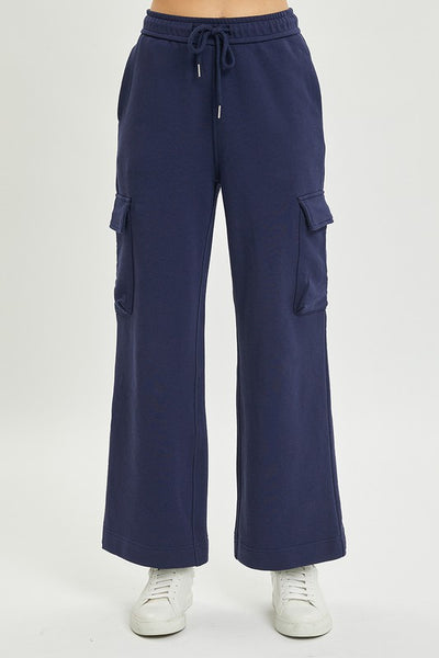 Bella V Boutique Cargo Navy Pants