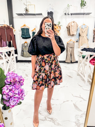 Styling A Floral Dress For Thanksgiving 
