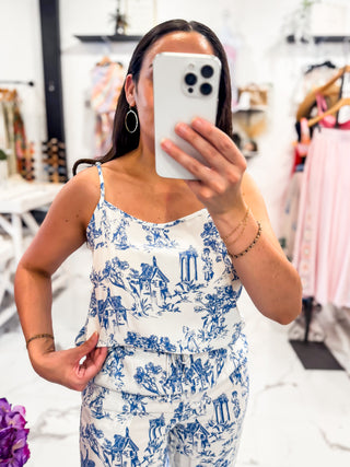 Velvet Hearts French Print Cami
