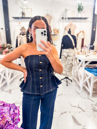 Denim on Denim Winter Outfit 