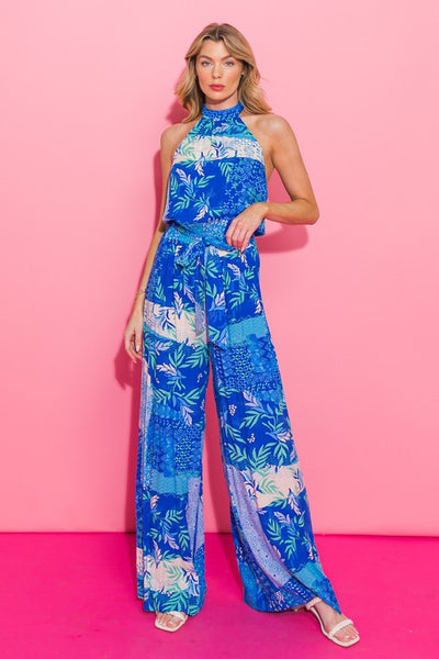 Take Me On Vacation Jumpsuit (Blue)