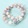 Meredith Beaded Layered Bracelet (Lavender)