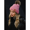 Peppermint Pom Beanie (Pink)