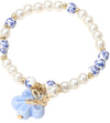 Catherine Floral Beaded Bracelet (Gold)